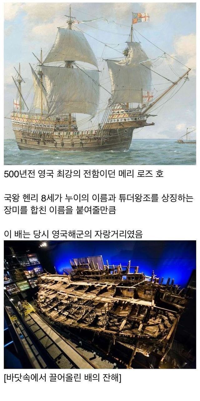 500년만에 발견된 영국 배