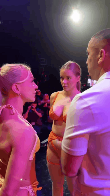 여자 격투기 선수들 기싸움