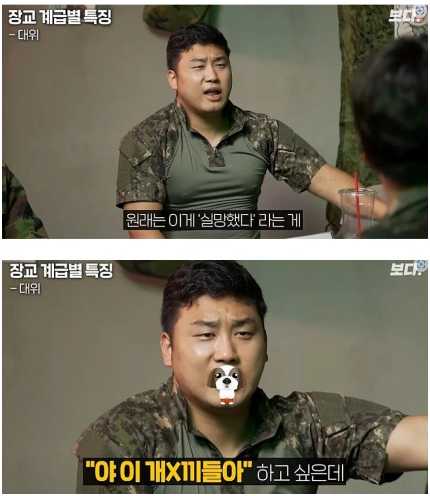 중대장들이 맨날 실망한다고 말하는 이유