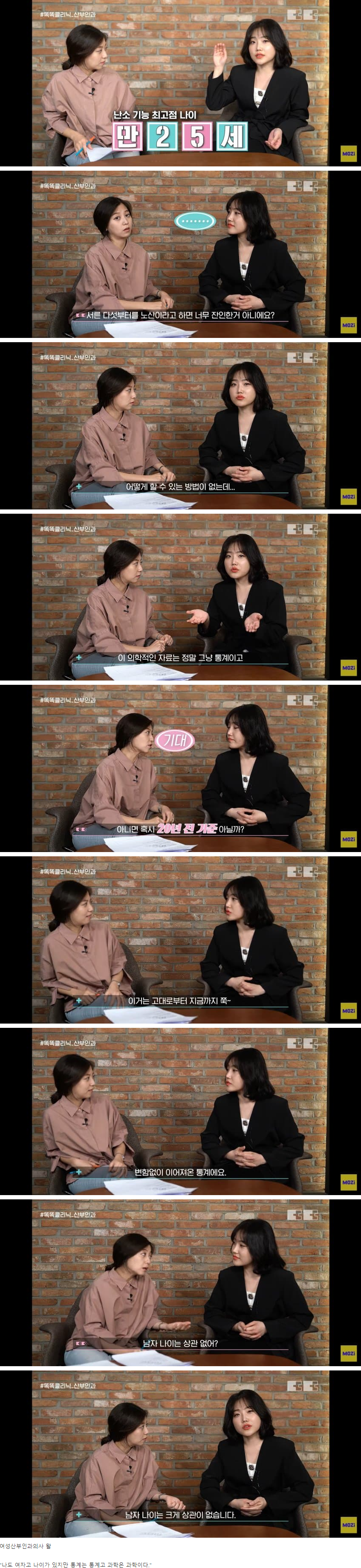 의사가 말하는 여자 임신 최적기