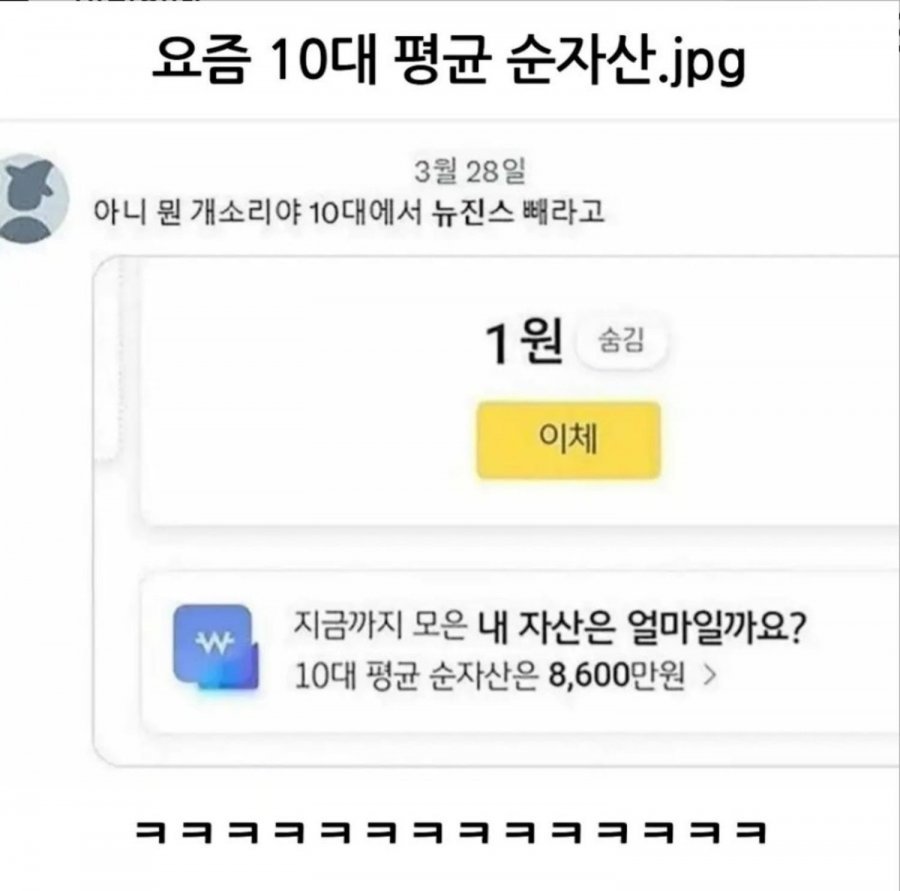 요즘 10대 평균 순자산