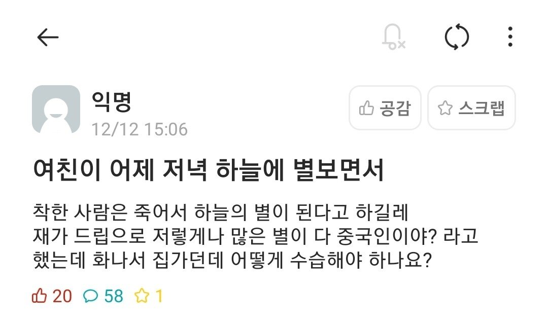 여친이 화가 난 이유