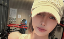 헬스장에서 한컷